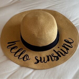 CC Exclusive ‘Hello Sunshine’ Hat with Black Band